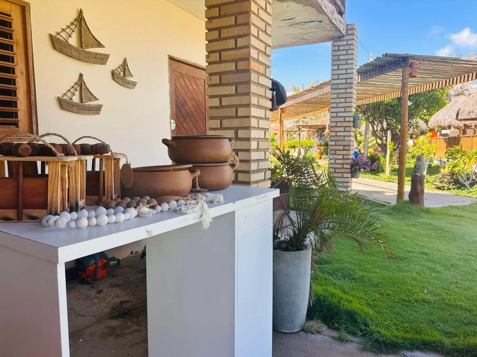 Area externa da Pousada Juscelino